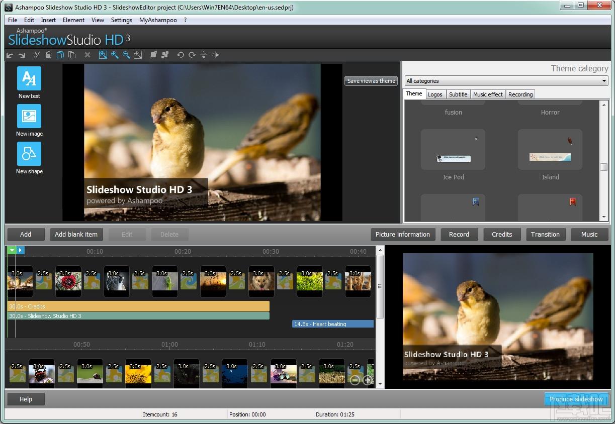 Ashampoo Slideshow Studio HD 3幻灯片,Ashampoo Slideshow Studio HD 3幻灯片下载,Ashampoo S