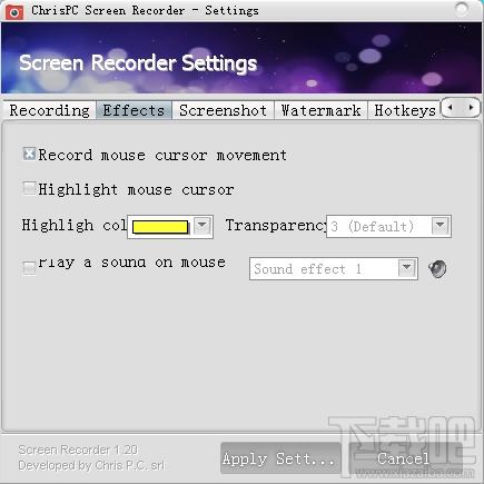 ChrisPC Screen Recorder,屏幕录制软件