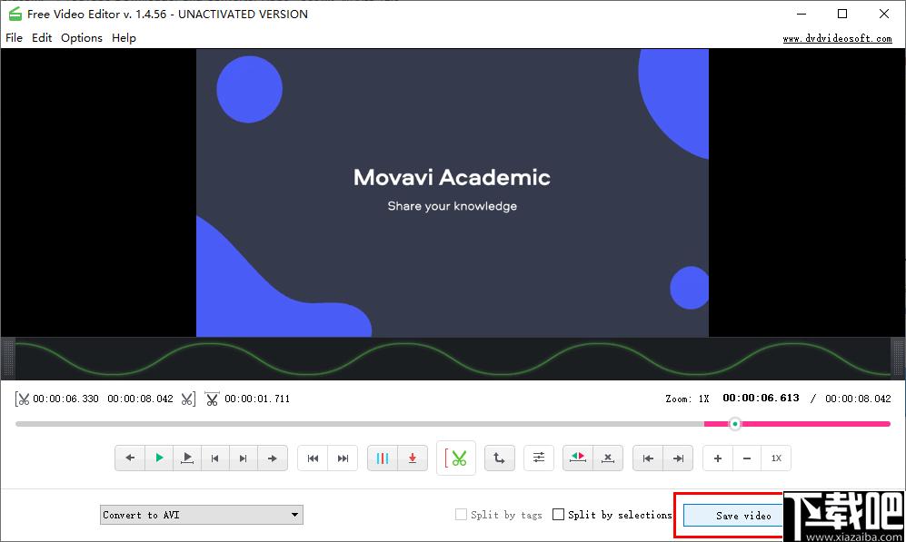 DVDVideoSoft Free Video Editor下载,视频剪辑,视频编辑