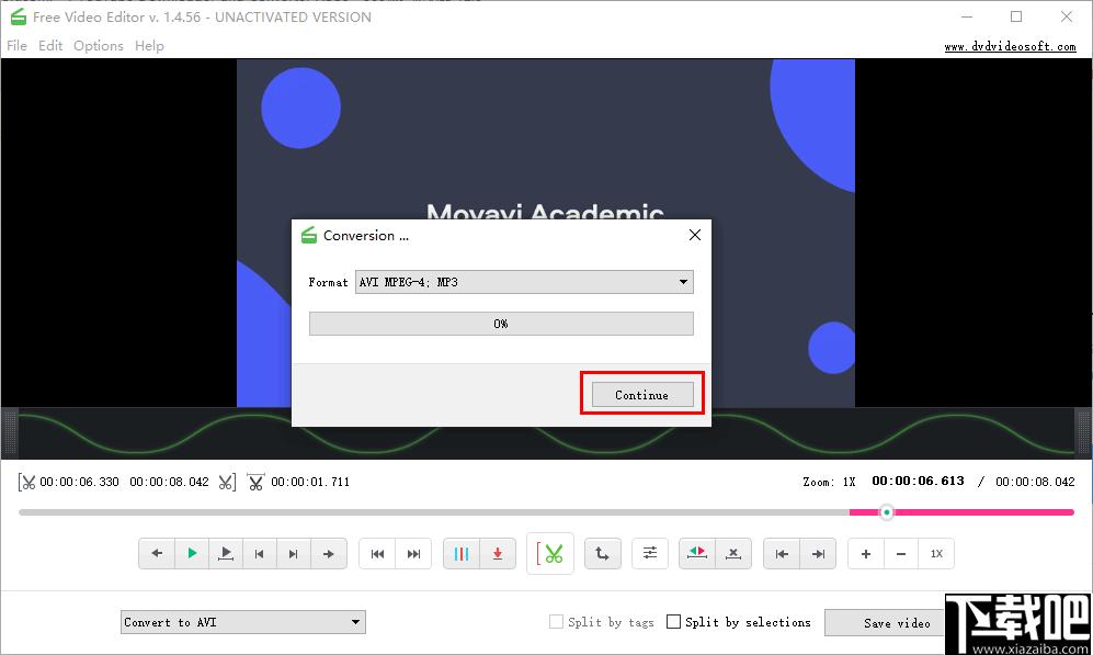 DVDVideoSoft Free Video Editor下载,视频剪辑,视频编辑