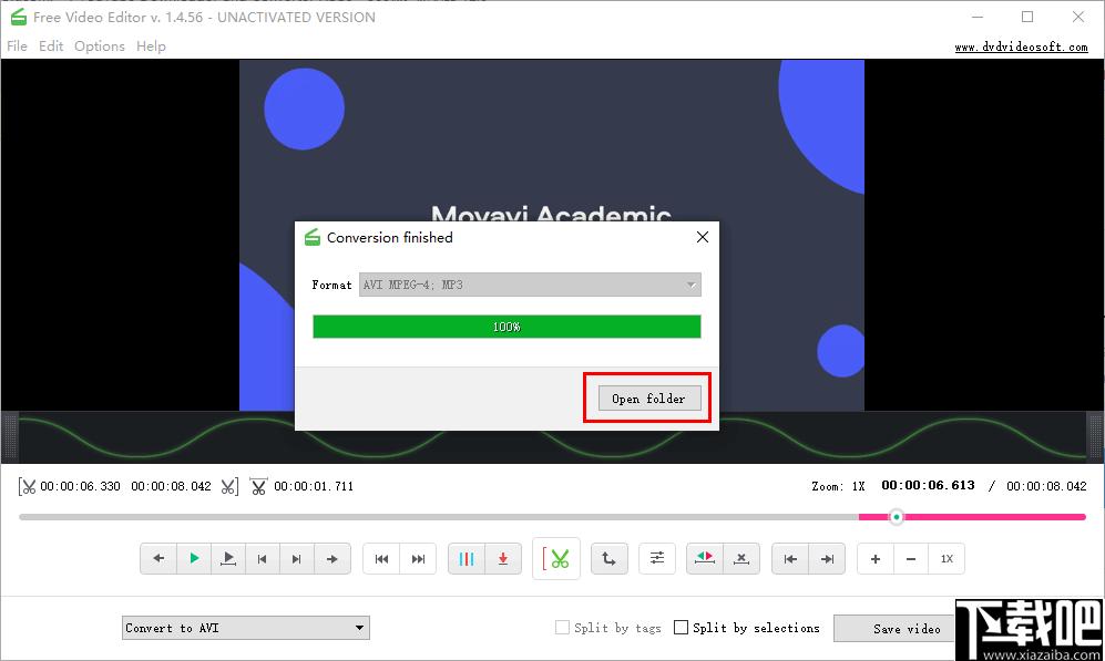 DVDVideoSoft Free Video Editor下载,视频剪辑,视频编辑