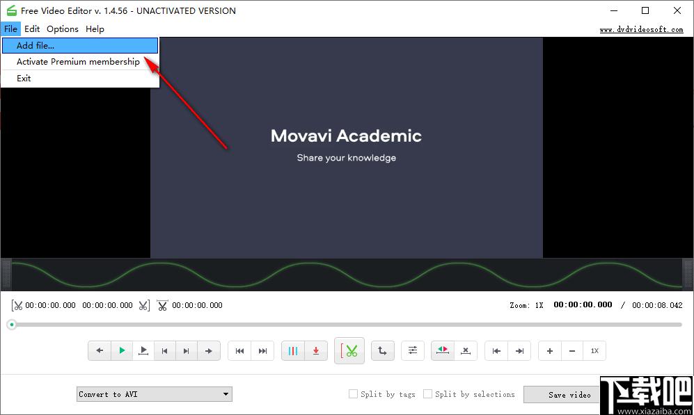 DVDVideoSoft Free Video Editor下载,视频剪辑,视频编辑