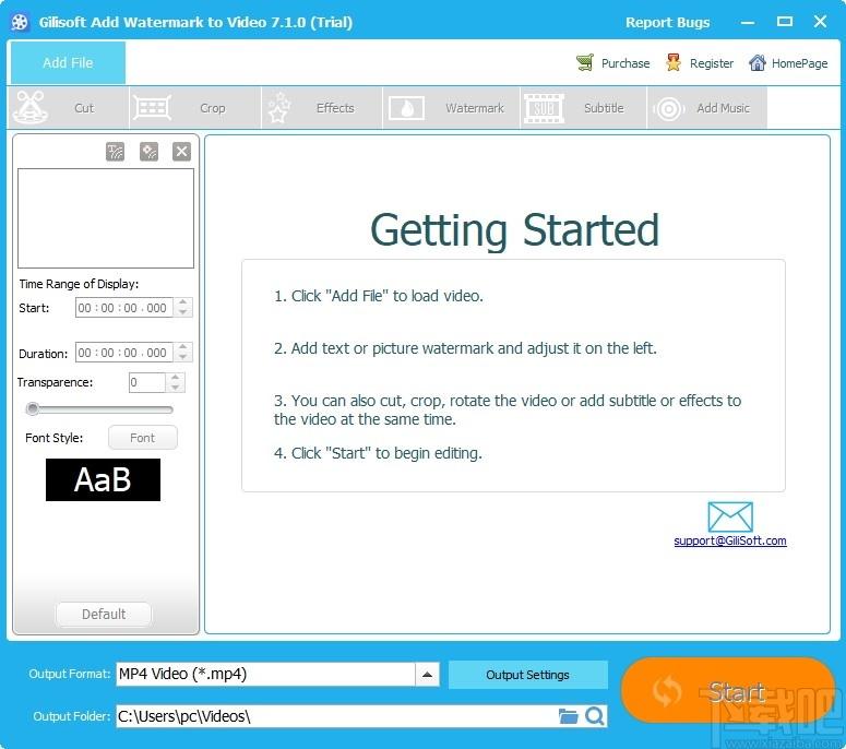Gilisoft Add Watermakt to Video下载,视频处理,视频编辑,加水印