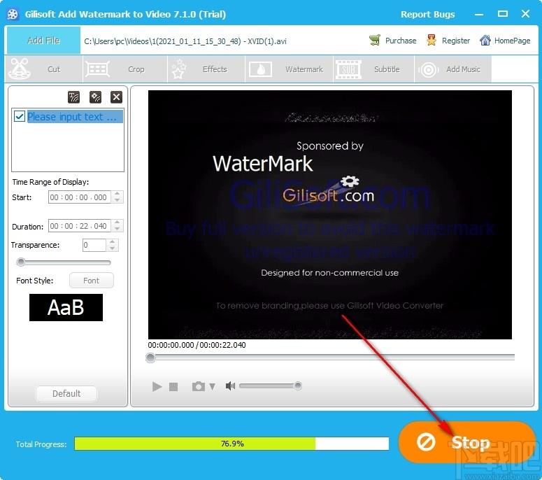 Gilisoft Add Watermakt to Video下载,视频处理,视频编辑,加水印