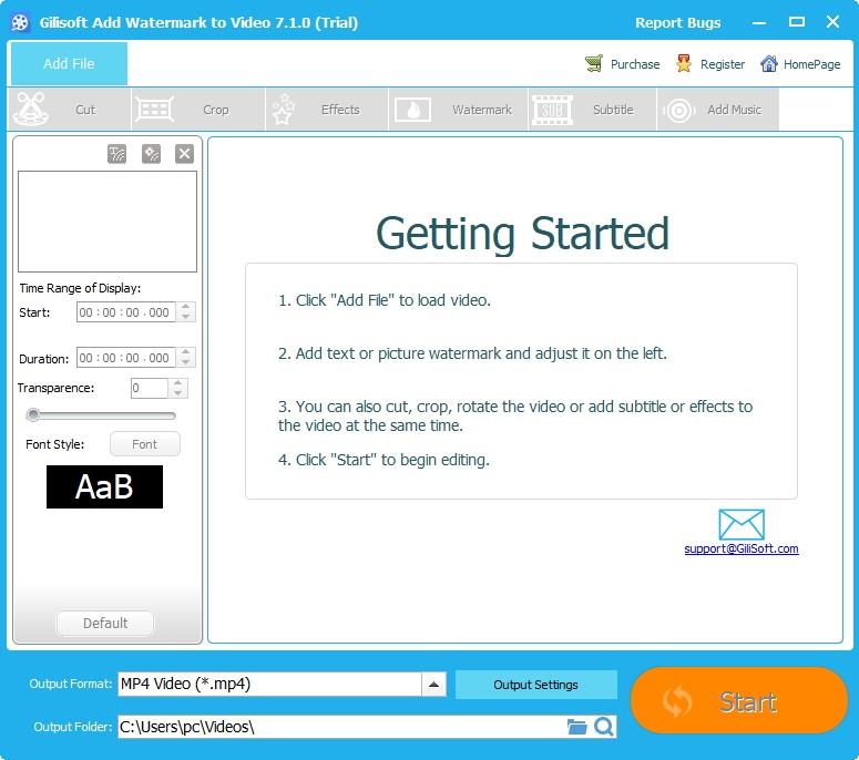 Gilisoft Add Watermakt to Video下载,视频处理,视频编辑,加水印
