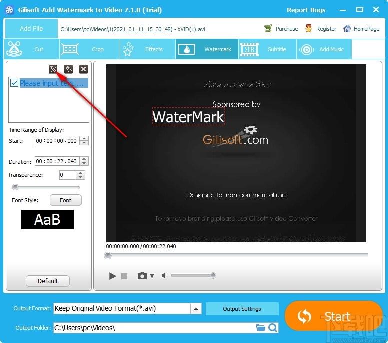 Gilisoft Add Watermakt to Video下载,视频处理,视频编辑,加水印